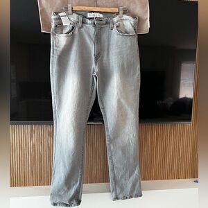 Levi's Light Gray Straight Jeans for Men